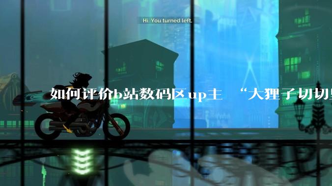 如何评价b站数码区up主 “大狸子切切里”?