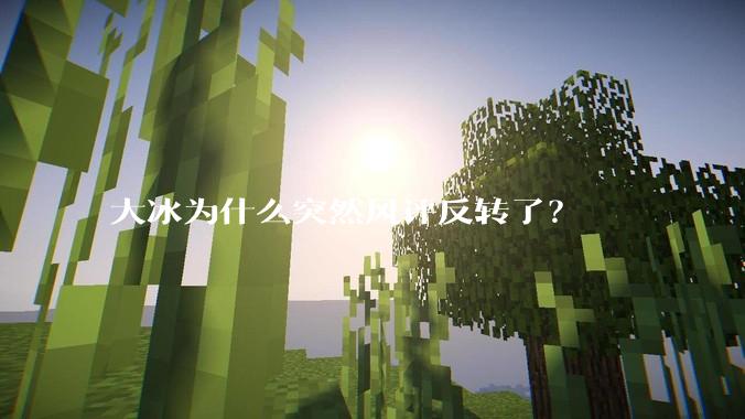 大冰为什么突然风评反转了？